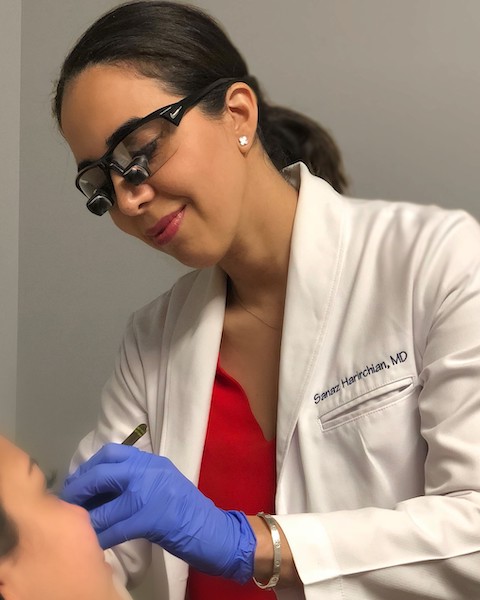 Dr. Harichian performing a procedure
