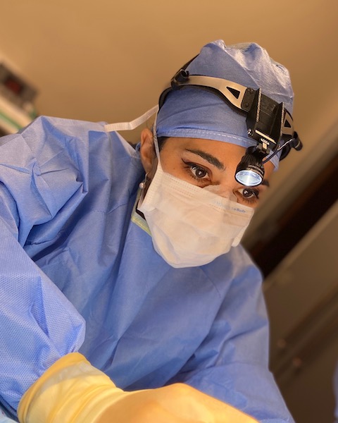 Dr. Harichian performing surgery