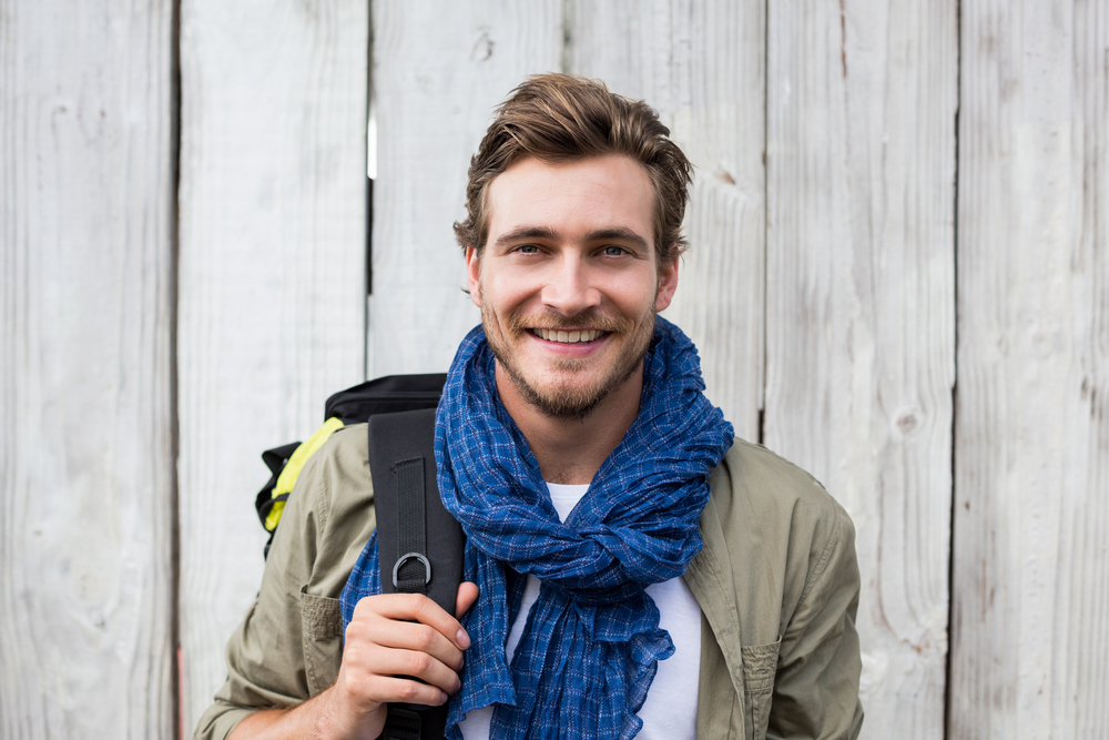 young man smiling